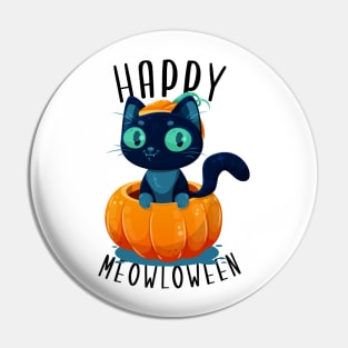 Happy Meowloween (Alternate design) Pin