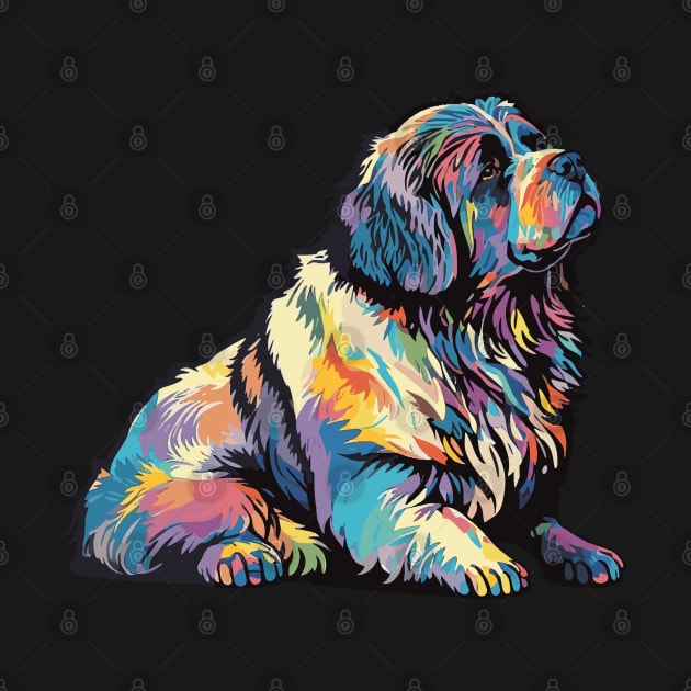 Newfoundland Dog Art by The Image Wizard