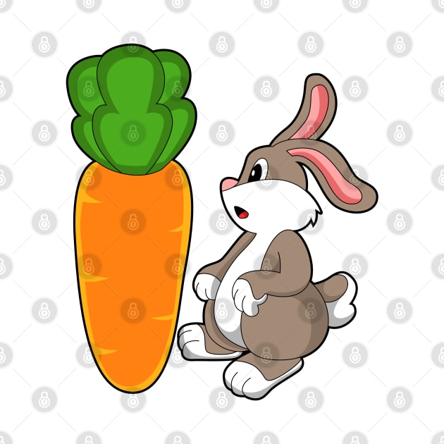 Rabbit with Carrot by Markus Schnabel