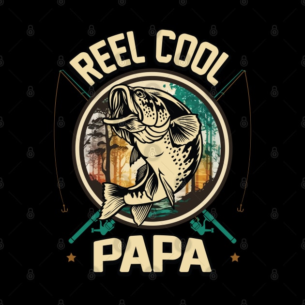 Reel Cool Papa Fishing Gift by ryanjaycruz