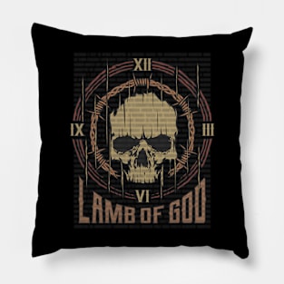 Lamb of God Vintage Skull Pillow