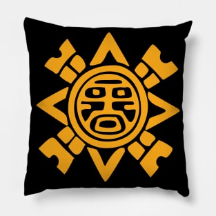 Aztec Warrior Azteca Culture Kukulkan Mask Pillow