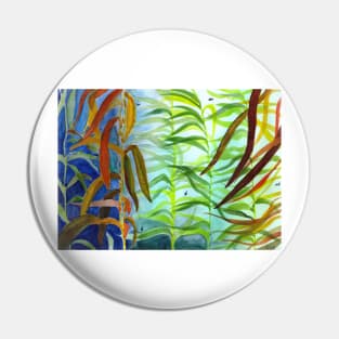 Kelp Forest Watercolor Art Pin