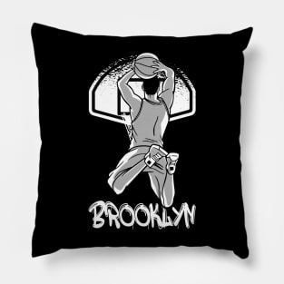 Brooklyn basketball  bklyn new york basketball Pillow