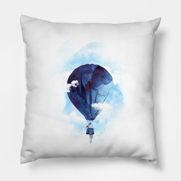 Bye Bye Balloon Pillow by astronaut