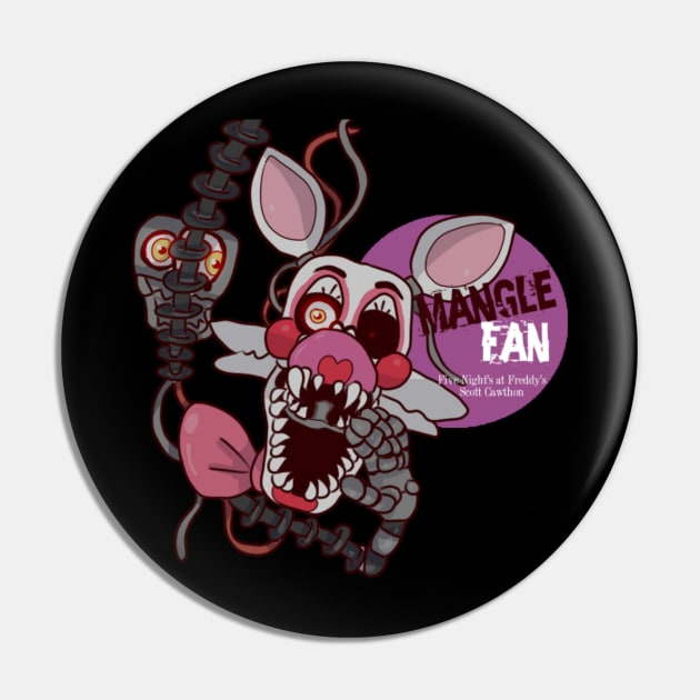 Five Night's at Freddy's Mangle Fan T-Shirt Pin by Ready4Freddy