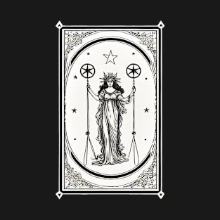 Themis Tarot Card Astrology Occult Mystical T-Shirt