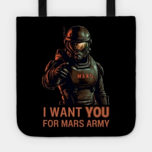 Mars Army - I Want You - Sci Fi Tote