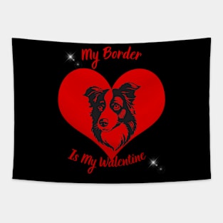 Border Collie shirt, border ,valentine day, valentine gift, Tapestry