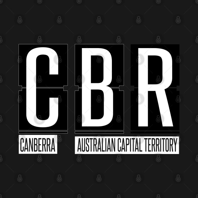 CBR - Canberra Airport Code Souvenir or Gift Shirt Apparel by HopeandHobby