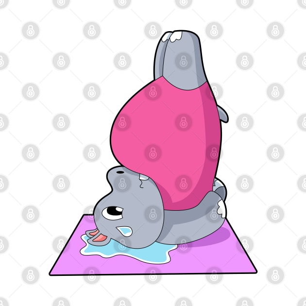 Hippo at Yoga Fitness by Markus Schnabel