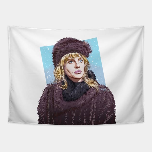 Julie Christie - An illustration by Paul Cemmick Tapestry by PLAYDIGITAL2020