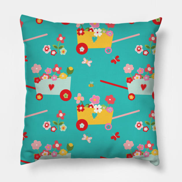 Butterflies Flower Pillow by My Artsam