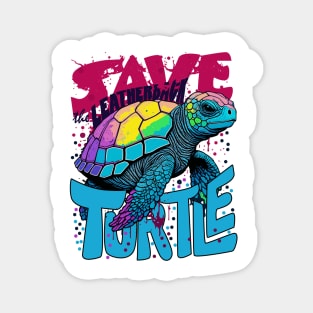 Save the Leatherback Turtle Design Magnet