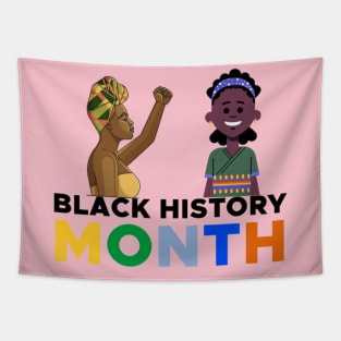 Black history month t-shirt Tapestry