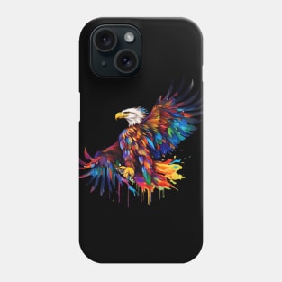 eagle colorfull melted Phone Case