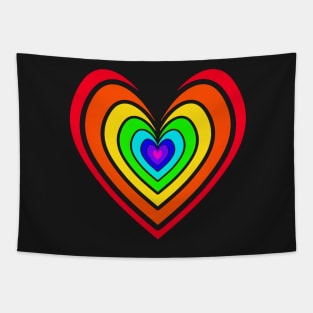 Rosy Heart (Rainbow 2) Tapestry