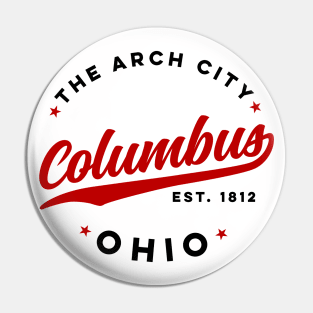 Vintage Columbus Ohio The Arch City Retro USA Pin