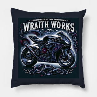 Dark Moto Wraith Works Design Pillow