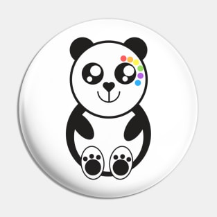 Rainbow Panda Pin