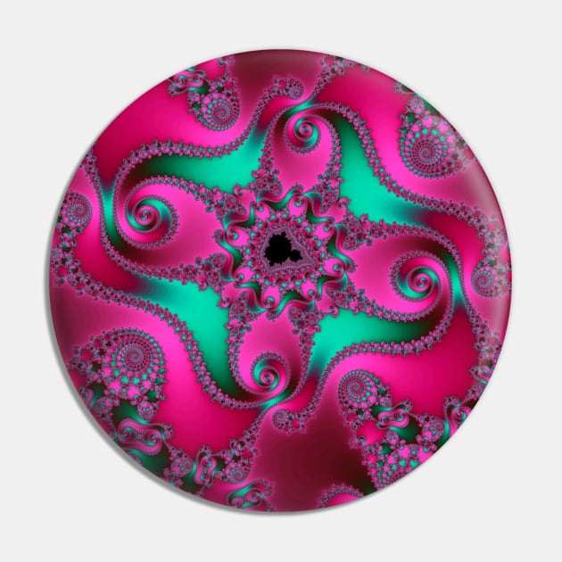 Pink octopus style design Pin by Montanescu