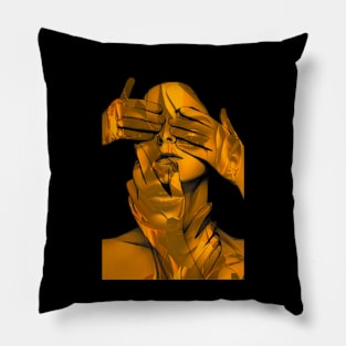 Expressionism art girl Pillow