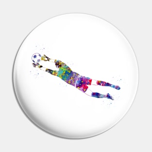 Soccer Player Goalie Pin