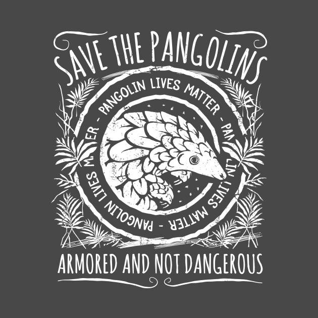 Anti Poaching Awareness - Endangered Pangolin by bangtees