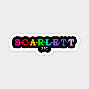 Scarlett -Red. Magnet