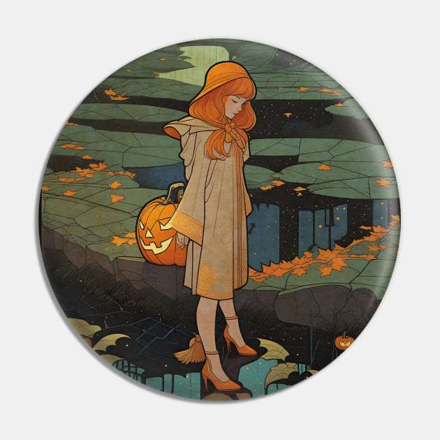 Halloween Spooky Season Lost Little Girl Pin by DanielLiamGill