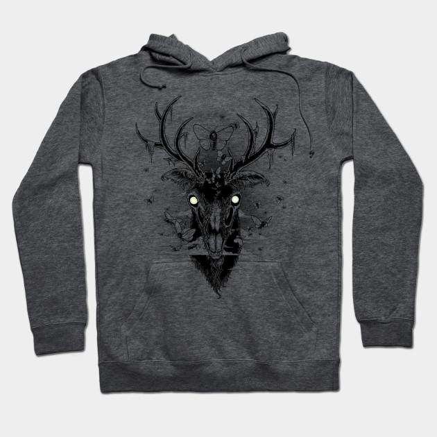 deer skull hoodie