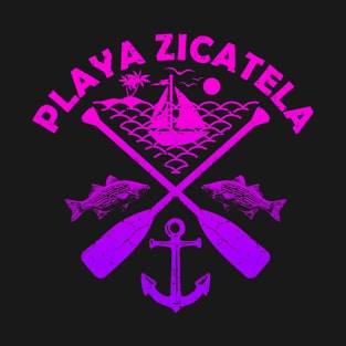 Playa Zicatela Beach, Mexico, Boat Paddle T-Shirt