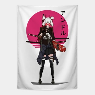 Japanese Vaporwave Cute Girl Tapestry