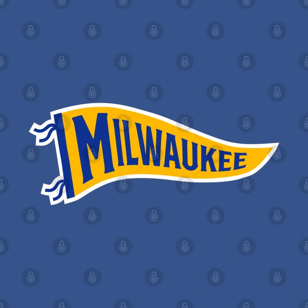 Milwaukee Pennant - Blue 2 by KFig21