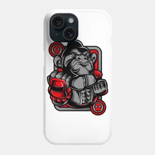 Kong Ape Gorilla Monkey Grey Red Phone Case