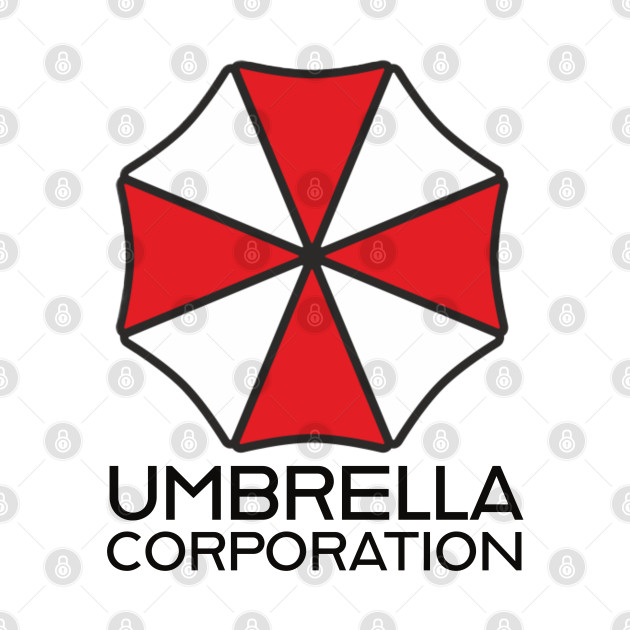 Umbrella Corp, front  & back tee only by Karma Chameleon