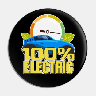 Electric Car E-Car Statement Pin