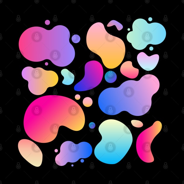Gradient Blended Paint Blob Pattern by The Craft ACE
