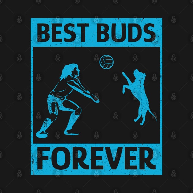 Volleyball and Dogs Best Buds Forever by MzumO