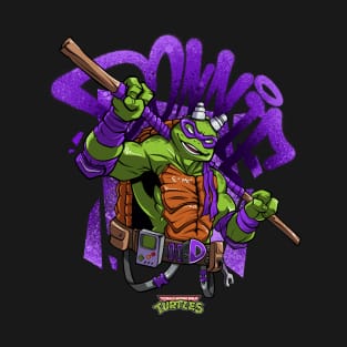 Teenage Mutant Ninja Turtle Donnie - Graffiti Cartoon T-Shirt
