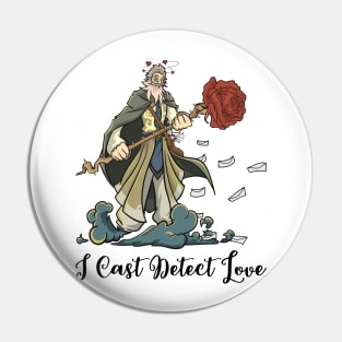 Roleplaying RPG Valentines Day TableTop Wizard Partner Gift Pin