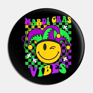 Retro Mardi Gras  New Orleans Men Women Kids Pin