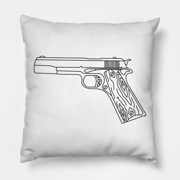 1911 Pistol Pillow by GALLO-X