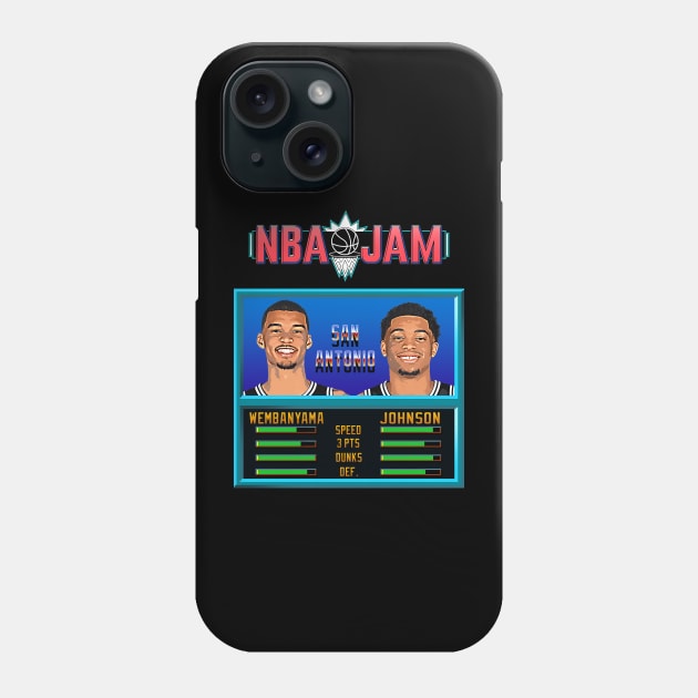 NBA JAM - SAN ANTONIO ! Phone Case by Buff Geeks Art