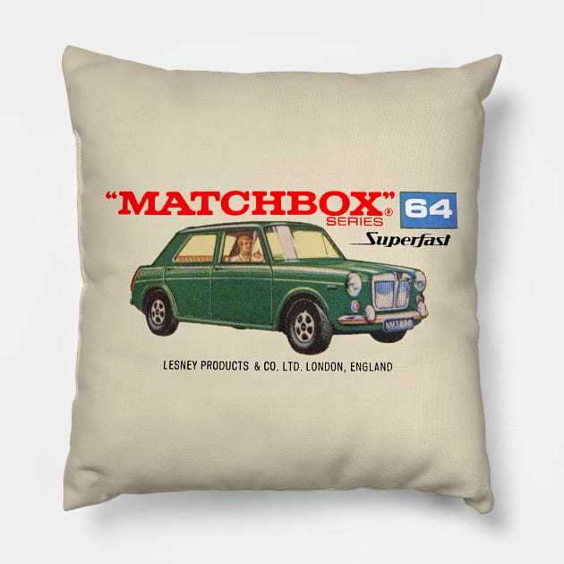 MG 1100 / 1300 - box art Pillow by Throwback Motors