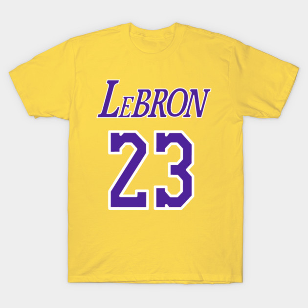 gold lebron shirt