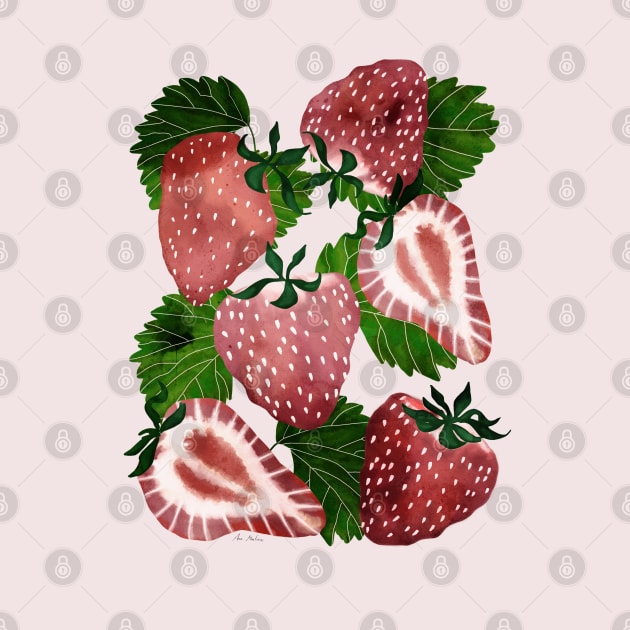 Strawberries pattern by Elbuenlimon