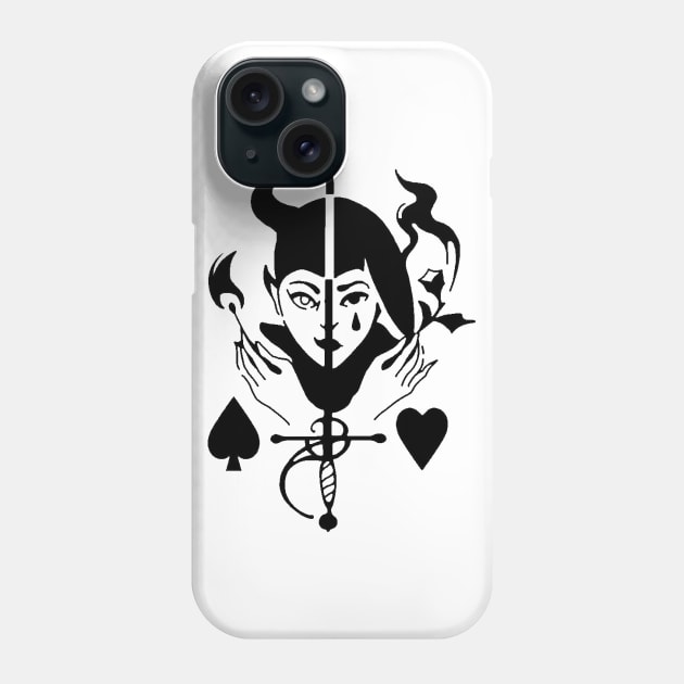 witch girl sticker Phone Case by unremarkable