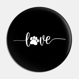 Dog Mom - dog love saying with dog paw, Pin