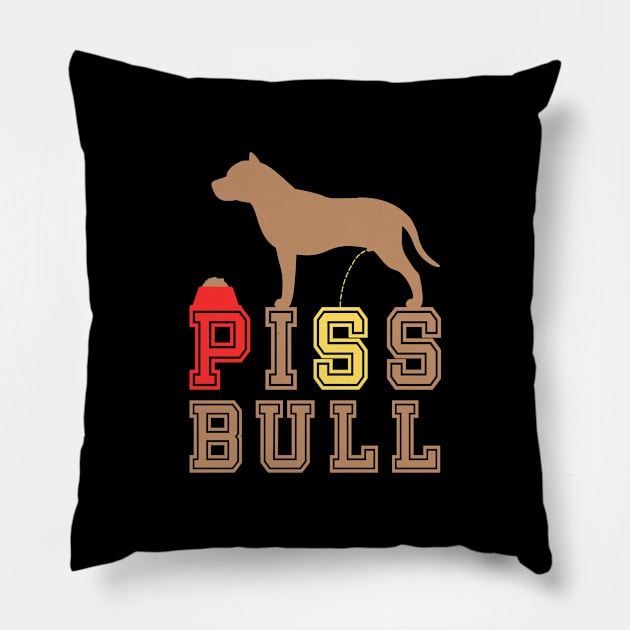 Pissbull Pillow by CHANJI@95